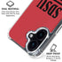 San Diego State University Aztecs Red iPhone 16 Plus Clear Case