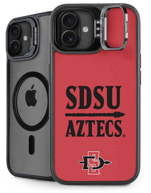 San Diego State University Aztecs Red iPhone 16 Plus Kickstand Case