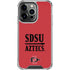 San Diego State University Aztecs Red iPhone 16 Pro Clear Case