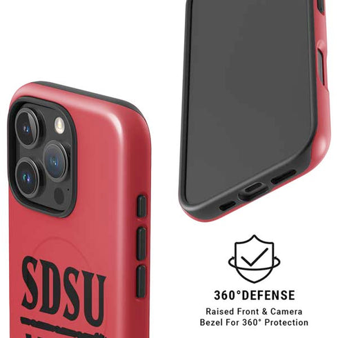San Diego State University Aztecs Red iPhone 16 Pro Magsafe Impact Case