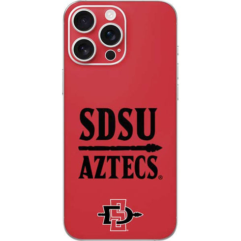 San Diego State University Aztecs Red iPhone 16 Pro Max Skin