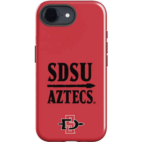 San Diego State University Aztecs Red iPhone 16e Impact Case