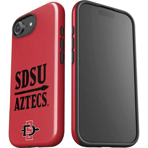 San Diego State University Aztecs Red iPhone 16e Impact Case