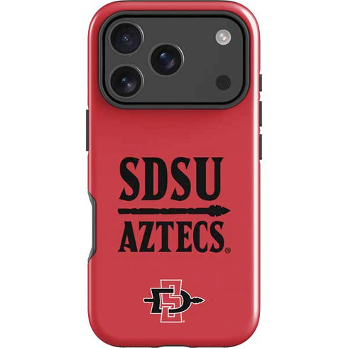 San Diego State University Aztecs Red iPhone 18 Pro Impact Case