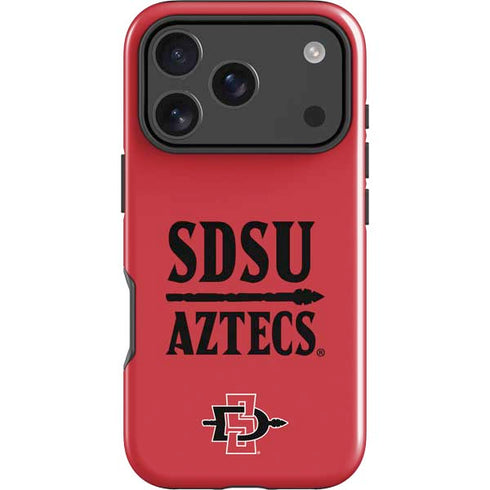 San Diego State University Aztecs Red iPhone 18 Pro Max Impact Case