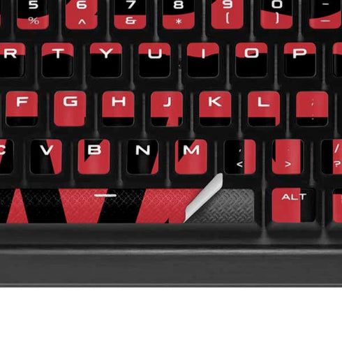 San Diego State University Aztecs Red K95 RGB PLATINUM Mechanical Gaming Keyboard Skin