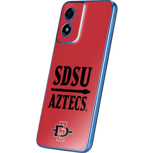 San Diego State University Aztecs Red Moto G Play 4G (2024) Skin