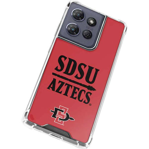 San Diego State University Aztecs Red Moto G Power 5G (2025) Clear Case