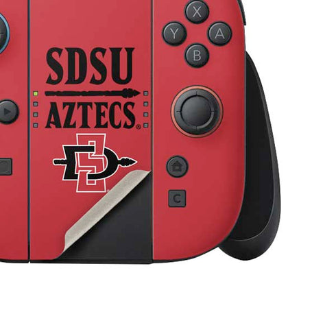 San Diego State University Aztecs Red Nintendo Switch 2 (2025) Joy-Con Controller Skin