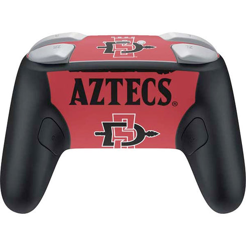San Diego State University Aztecs Red Nintendo Switch 2 (2025) Pro Controller Skin