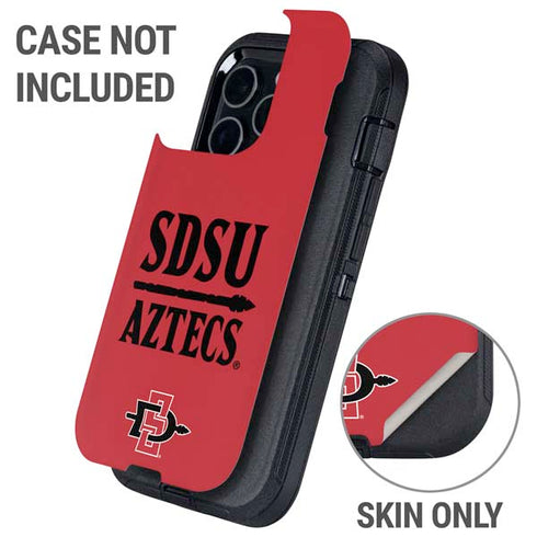 San Diego State University Aztecs Red Otterbox Defender iPhone Skin