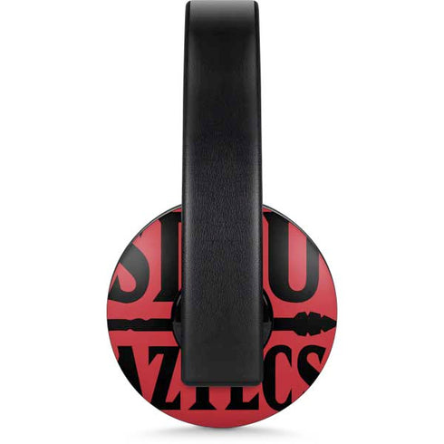San Diego State University Aztecs Red PlayStation 4 Gold Wireless Headset Skin