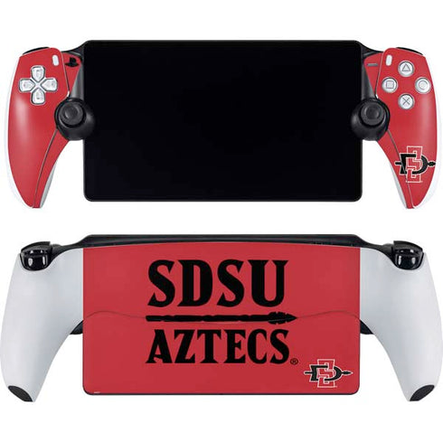San Diego State University Aztecs Red PlayStation Portal Remote Player Skin