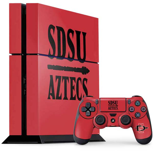 San Diego State University Aztecs Red PlayStation PS4 Skins