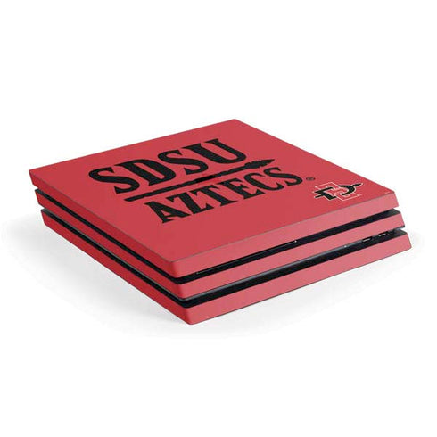 San Diego State University Aztecs Red PlayStation PS4 Skins
