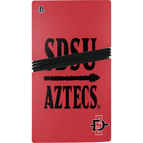 San Diego State University Aztecs Red PS5 Pro Console Skin