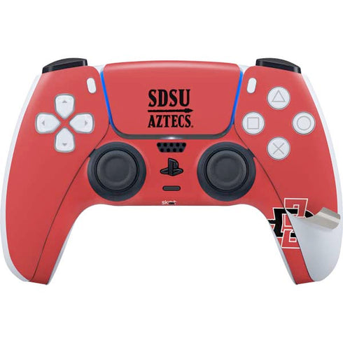 San Diego State University Aztecs Red PS5 Pro Disk Bundle Skin