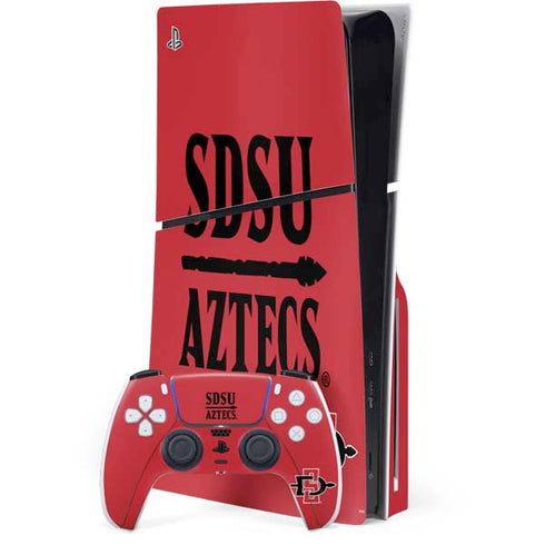 San Diego State University Aztecs Red PlayStation PS5 Skins
