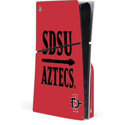 San Diego State University Aztecs Red PlayStation PS5 Skins