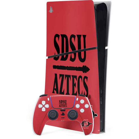 San Diego State University Aztecs Red PlayStation PS5 Skins