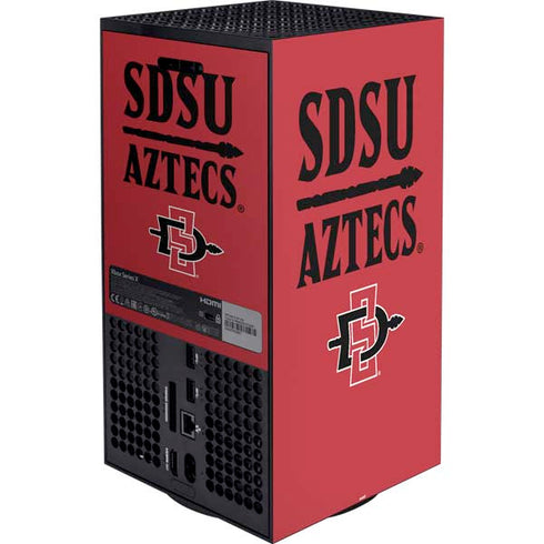 San Diego State University Aztecs Red XBox Series X Digital Edition Bundle Skin