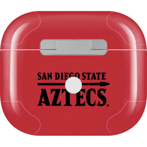San Diego State University Logo Red Apple AirPods (3rd Gen 2021) Skin