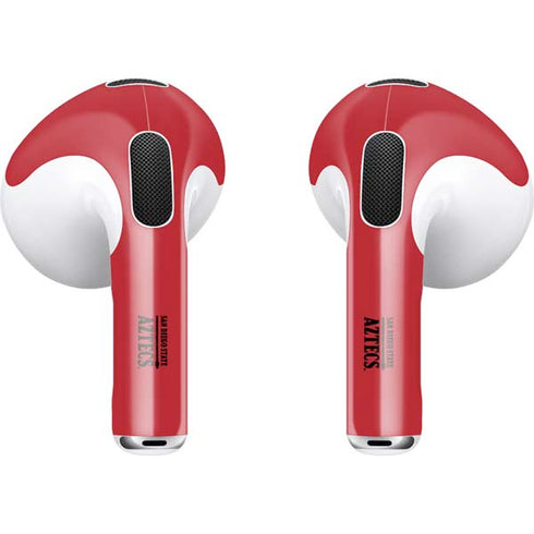 San Diego State University Logo Red Apple AirPods (3rd Gen 2021) Skin
