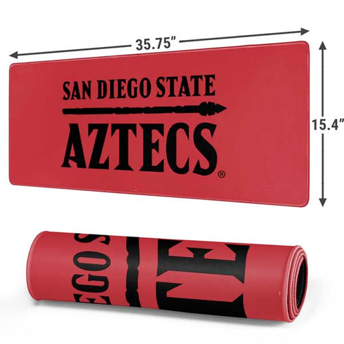 San Diego State University Logo Red Gaming Mouse Pad