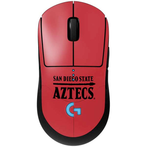 San Diego State University Logo Red G Pro Wireless Gaming Mouse Skin
