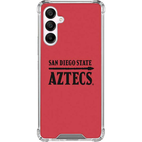San Diego State University Logo Red Galaxy A16 5G Clear Case