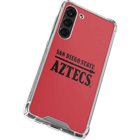 San Diego State University Logo Red Galaxy S24 FE Clear Case