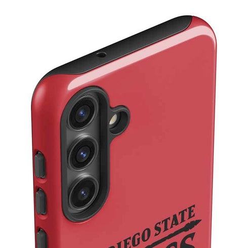 San Diego State University Logo Red Galaxy S25 Plus Impact Case