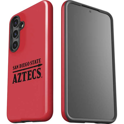 San Diego State University Logo Red Galaxy S25 Plus Impact Case
