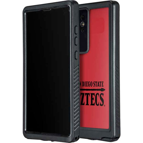 San Diego State University Logo Red Galaxy S24 Ultra Waterproof Case