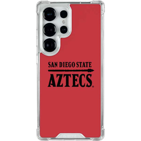 San Diego State University Logo Red Galaxy S26 Ultra Clear Case