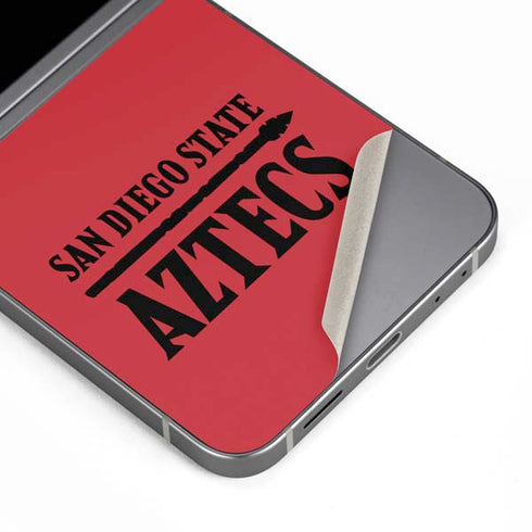 San Diego State University Logo Red Galaxy Z Flip6 Skin