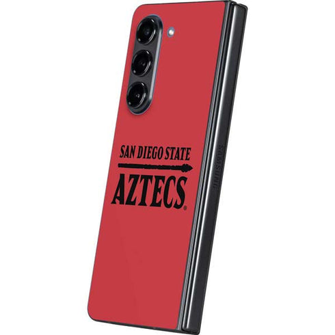 San Diego State University Logo Red Galaxy Z Fold5 5G Skin