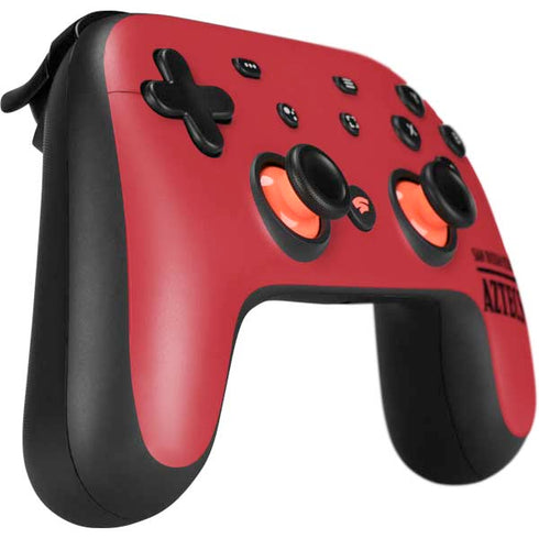 San Diego State University Logo Red Google Stadia Controller Skin