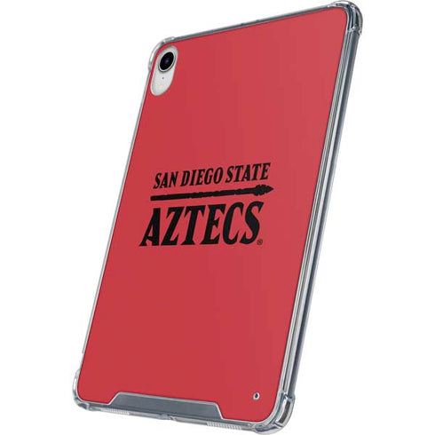 San Diego State University Logo Red iPad 11th Gen (2025) Clear Case