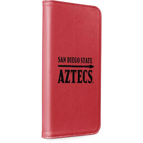 San Diego State University Logo Red iPhone 15 Plus Folio Case