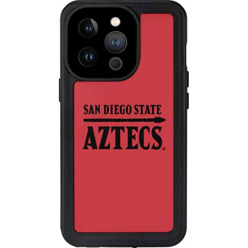 San Diego State University Logo Red iPhone 15 Pro Waterproof Case