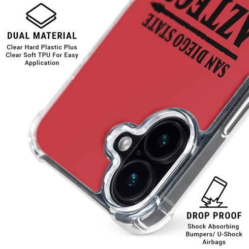 San Diego State University Logo Red iPhone 16 MagSafe Case