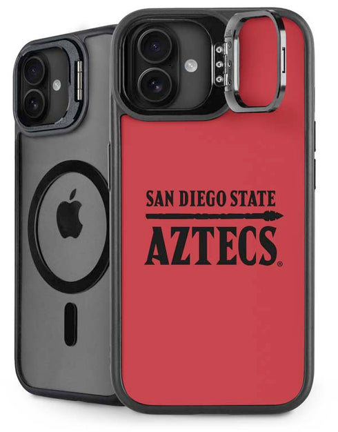 San Diego State University Logo Red iPhone 16 Plus Kickstand Case