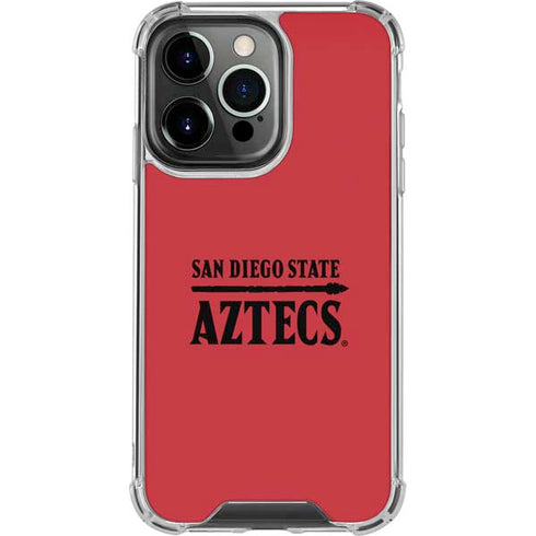 San Diego State University Logo Red iPhone 16 Pro Clear Case
