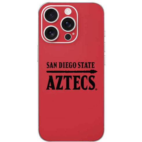 San Diego State University Logo Red iPhone 16 Pro Skin