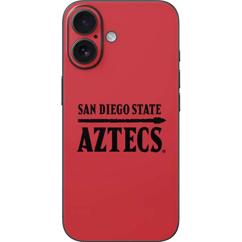 San Diego State University Logo Red iPhone 16 Skin