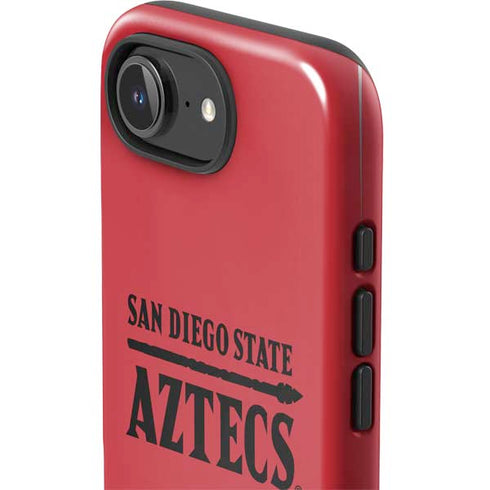 San Diego State University Logo Red iPhone 16e Impact Case