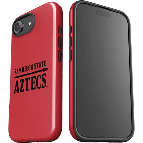 San Diego State University Logo Red iPhone 16e Impact Case