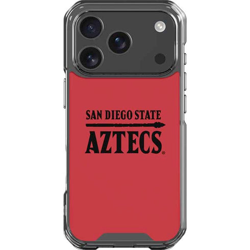 San Diego State University Logo Red iPhone 18 Pro Clear Case