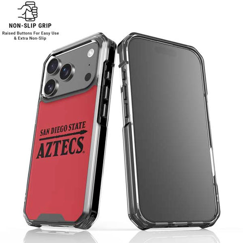 San Diego State University Logo Red iPhone 18 Pro Clear Case